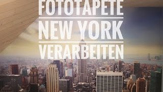 Zeitraffer  Timelapse Vliestapete New York kleben mit Katze GoPro Hero 5 Black [upl. by Nayllij]