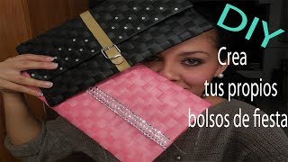 DIY Crea tu bolso de fiesta o clutchs con manteles individuales [upl. by Chaffee]