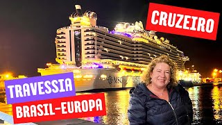 Cruzeiro de TRAVESSIA Brasil  Europa Veja o que tem para fazer no NAVIO [upl. by Rennoc]