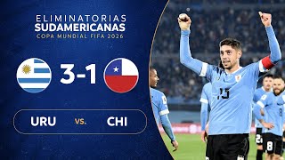 URUGUAY vs CHILE 31  RESUMEN  ELIMINATORIAS SUDAMERICANAS  FECHA 1 [upl. by Ecienahs669]