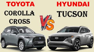 ALL NEW Toyota COROLLA CROSS Vs ALL NEW Hyundai TUCSON  Which one is better [upl. by Elisabetta]