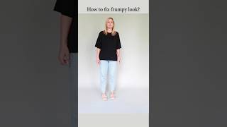 How to fix frumpy outfit stylingtips [upl. by Ytsur]