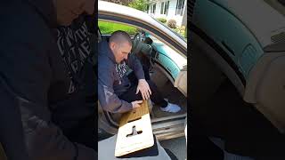 quadriplegic car slideboard transfer [upl. by Mroz262]