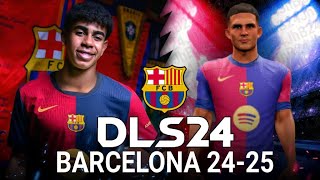 KITS BARCELONA 2425 PARA DLS 24 futbol dls24 dls fcbarcelona [upl. by Trebreh286]