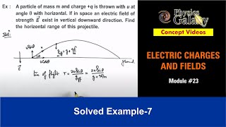 Class 12 Physics  Electrostatics  23 Solved Example7 on Electrostatics  For JEE amp NEET [upl. by Child]