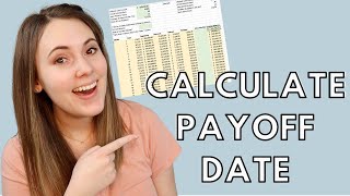 How To Calculate Debt Payoff Date  Loan Amortization Schedule Tutorial [upl. by Kary668]