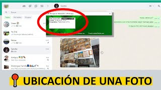Cómo saber la UBICACIÓN de una FOTO enviada por Whatsapp [upl. by Jobi]
