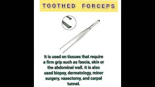 Use of toothed forceps use surgical forceps shortsyoutube otdressing nursing [upl. by Acirema]