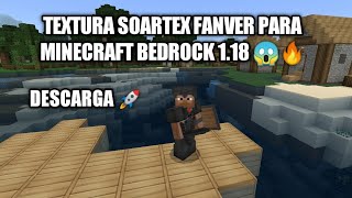 TEXTURA SOARTEX FANVER PARA MINECRAFT BEDROCK 118 [upl. by Anitahs]