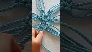 Macrame Diy Coaster diy diymacrametutorial handmade [upl. by Dnalloh640]