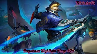 MLBB HAYABUSA HIGHLIGHT PLAYS 24 NOBODY STOPS ME FROM USING HAYABUSA  OCTOBER 18 2024 [upl. by Skurnik50]