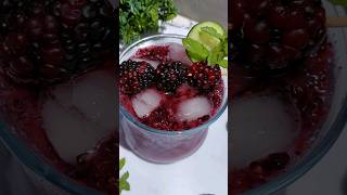 blackberry moctail mojito summerdrink subscribe like [upl. by Sheffie]