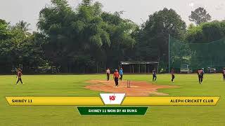 Live Cricket Match  Shiney 11 vs Aleph Cricket Club  01Nov24 1052 AM 20 overs  BK Kannada Rajy [upl. by Ahsoyem]