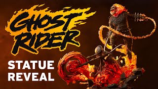 Ghost Rider Statue REVEAL 🔥  Sideshow Con 2023 [upl. by Ahtenek]