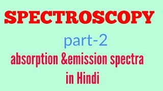 Absorption and emission spectra in Hindi [upl. by Corrinne]