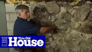 How to Repoint a Stone Foundation  This Old House [upl. by Buyer]