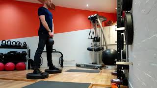 Kettlebell Deficit Sumo deadlift [upl. by Hillari]