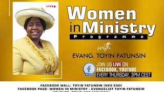 THE ANOINTED OVERFLOW II WOMEN IN MINISTRY WEEKLY PROGRAM 311024 toyinesofatunsin [upl. by Marla]