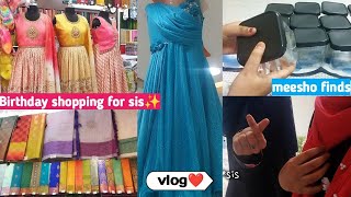 sanos Birthday shopping vlog 💜 Diwali collections 2024✨ unboxing my new dress 👗 shopping vlog tamil [upl. by Kohn94]