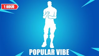 Fortnite POPULAR VIBE Emote 1 HOUR  The Weeknd  Popular [upl. by Ellehcil468]