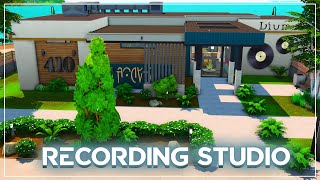 I built a Recording Studio in The Sims 4🎙️Golden Records Recording Studio [upl. by Paxon]