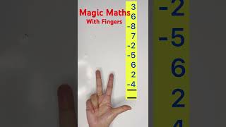 Magic Maths Addition and Subtraction with fingers abacus math shorts trending [upl. by Naraa]