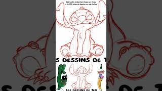 Tuto dessin apprendreadessiner disney stitch liloandstitch tutodessin drawing dessinerfacile [upl. by Hcab]