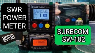 SURECOM SW102  SWR amp POWER METER Built in Battery [upl. by Adriene]