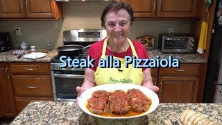 Italian Grandma Makes Steak alla Pizzaiola [upl. by Bucella]