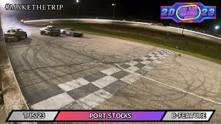 July 15 2023  Port Stock BFeature  Springport MidMichigan Speedway [upl. by Ekalb]