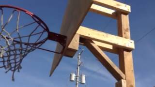 How to build a basketball hoop for cheap part 5 [upl. by Sparhawk]