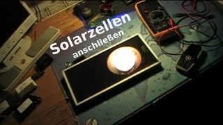 Solarzelle anschliessen  Anleitung für Anfänger [upl. by Chadabe]