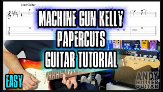 Machine Gun Kelly Papercuts Guitar Tutorial Lesson [upl. by Philcox]