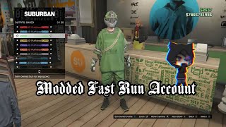 Kgk2xx Modded Account GTA 5 Fast Run Account w Rank 349 [upl. by Eenel]