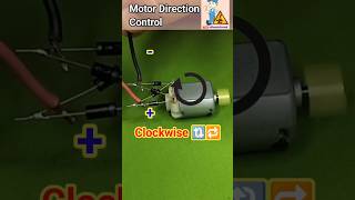 Motor Direction Control Using Diode bridge assembly ll dc motor motor [upl. by Enytnoel724]