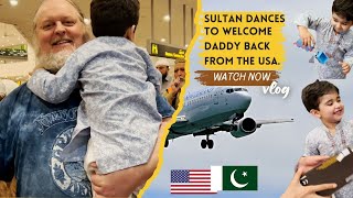 Sultan Dances to Welcome Daddy Back from the USA [upl. by Alegnasor430]