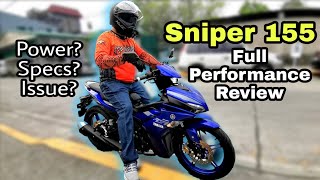 Full Performance Review of the New Yamaha Sniper 155 [upl. by Samau845]