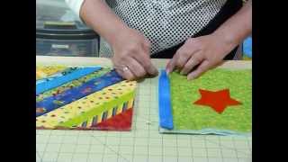 How to join up Quilt as you Go blocks and borders  Quilting Tips amp Techniques 074 [upl. by Tireb879]