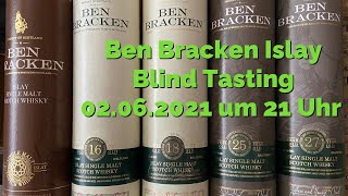 Ben Bracken Islay Single Malt Blind Tasting  Livestream  Friendly Mr Z [upl. by Anawahs]