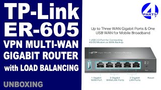 TPLINK ER605 VPN MULTIWAN OMADA ROUTER UNBOXING AND QUICK REVIEW [upl. by Flip]