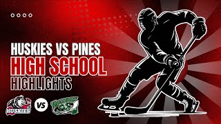 SAULTSPORTS TV HIGH SCHOOL HOCKEY HIGHLIGHTS HUSKIES VS WOLVERINES [upl. by Haissi743]