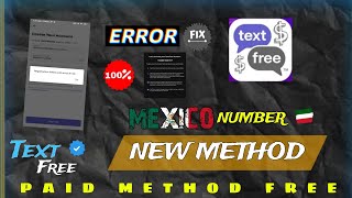 How to Fix Registration Failed With Error 6135  TextFree New Method  Mexico Number Method [upl. by Leahci]