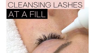 LASH TECH TIPS  How to Cleanse Your Clients Lashes Before a Fill  LOST ARTISTRY LASH [upl. by Demetre]