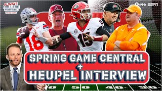 Tennessee’s Josh Heupel 1 on 1  spring game storylines  Always College Football [upl. by Anatniuq844]