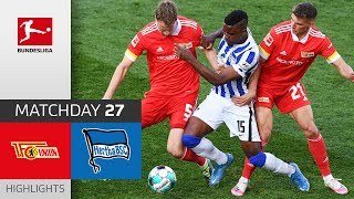 Union Berlin  Hertha Berlin  11  Highlights  Matchday 27 – Bundesliga 202021 [upl. by Cartwright]