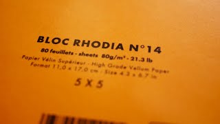 Review Rhodia N°14 Notepad [upl. by Kaasi911]