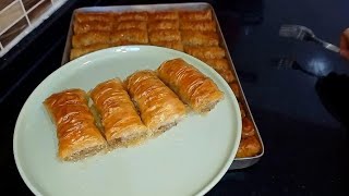 📢Kadayıflı burma Baklava 📢 10 dakikada Hazır yufkadan baklava tarifi tatlı baklava [upl. by Anilatac]