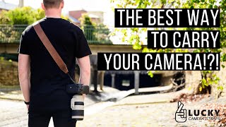 Most Comfortable Way to Carry a Heavy Camera and Lens  Lucky Camera Straps [upl. by Ema]