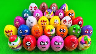 Rainbows Eggs 🌈 Cleaning Numberblocks Dinosaur Eggs with Rainbow SLIME Colorful Satisfying ASMR [upl. by Idel882]