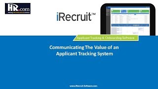 Communicating The Value Of An Applicant Tracking System [upl. by Fiske]